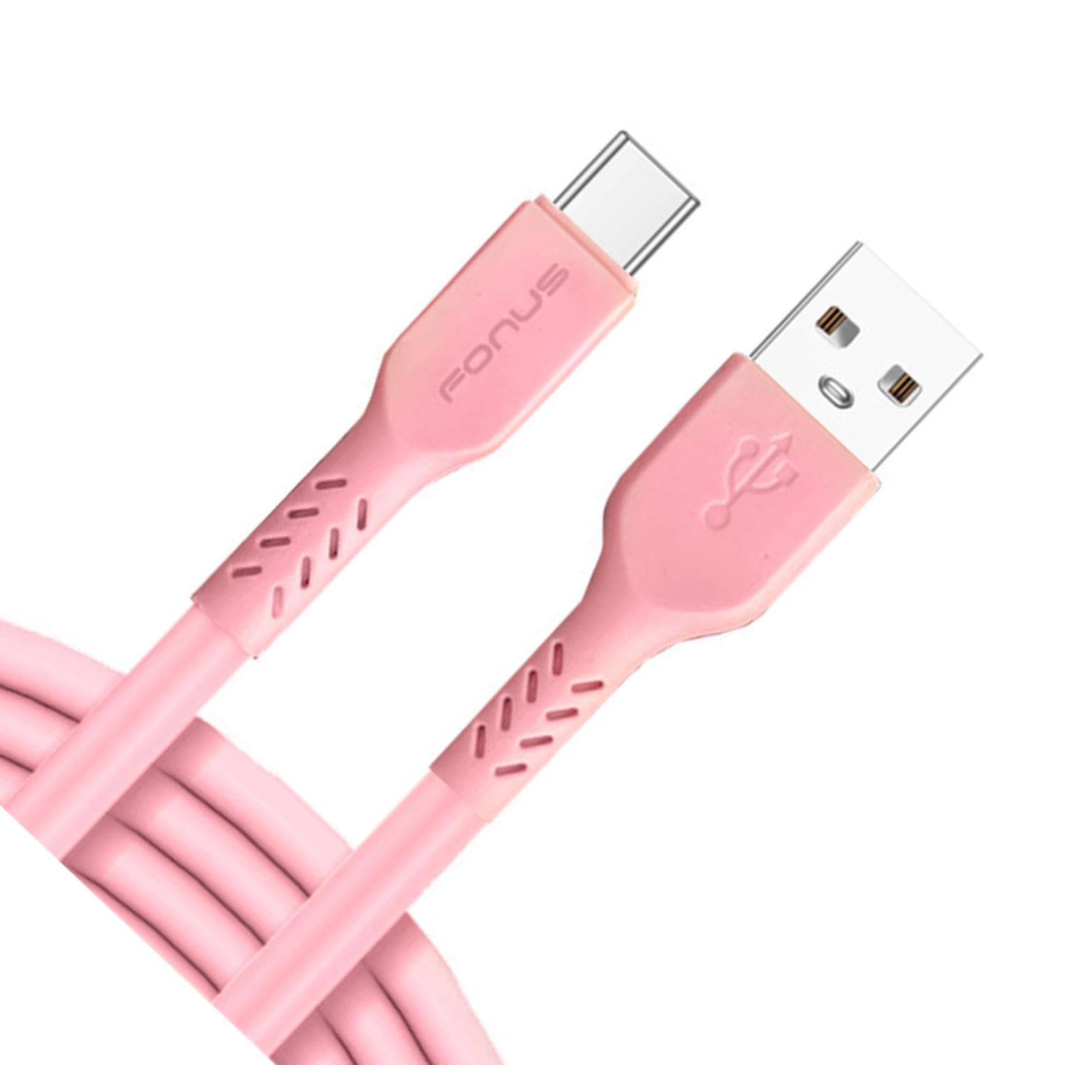 Amazon.com: 10ft Long USB C Cable Pink Charger Cord Compatible
